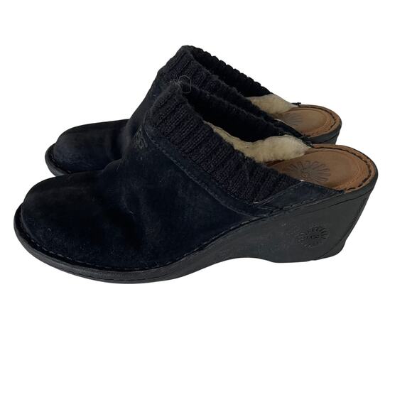 UGG Suede Rubber Sole Clogs size 7 - Picture 1 of 10